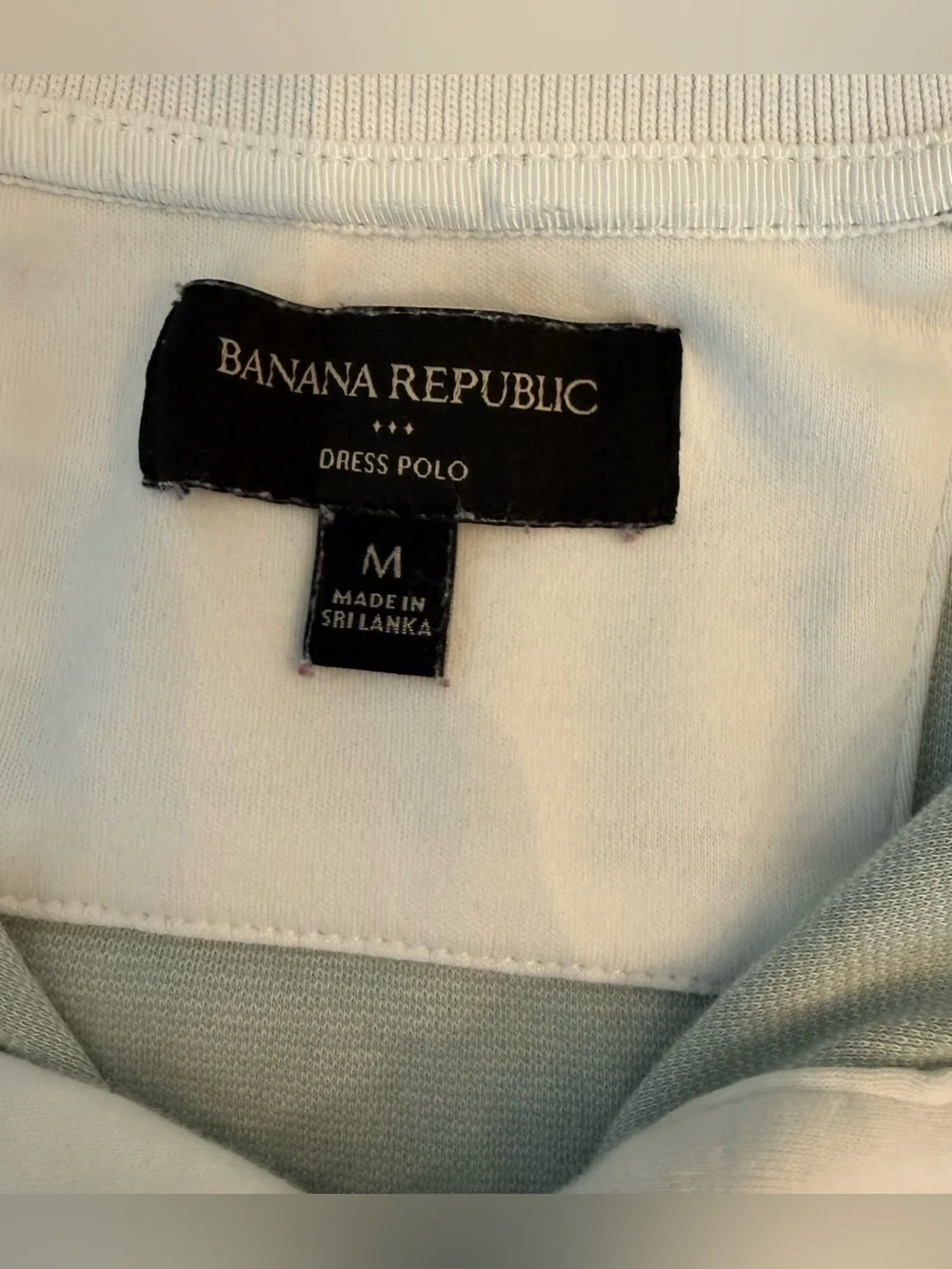 Banana Republic Men’s Polo Shirt Light Green Sz Medium Preowned